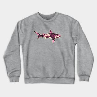 Hawaiian Hibiscus Shark Pink Crewneck Sweatshirt